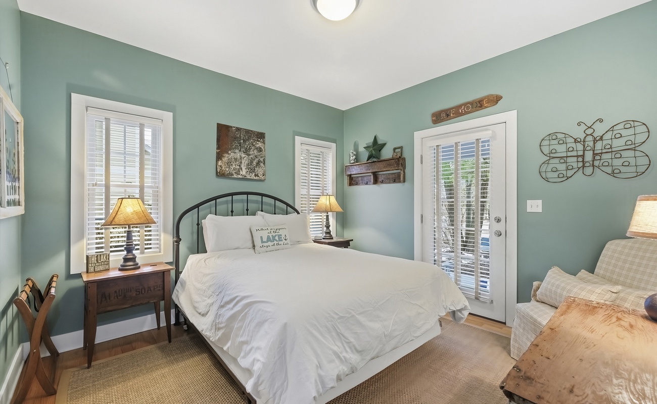 Bedroom 2 is on the main level and has a queen-size bed.