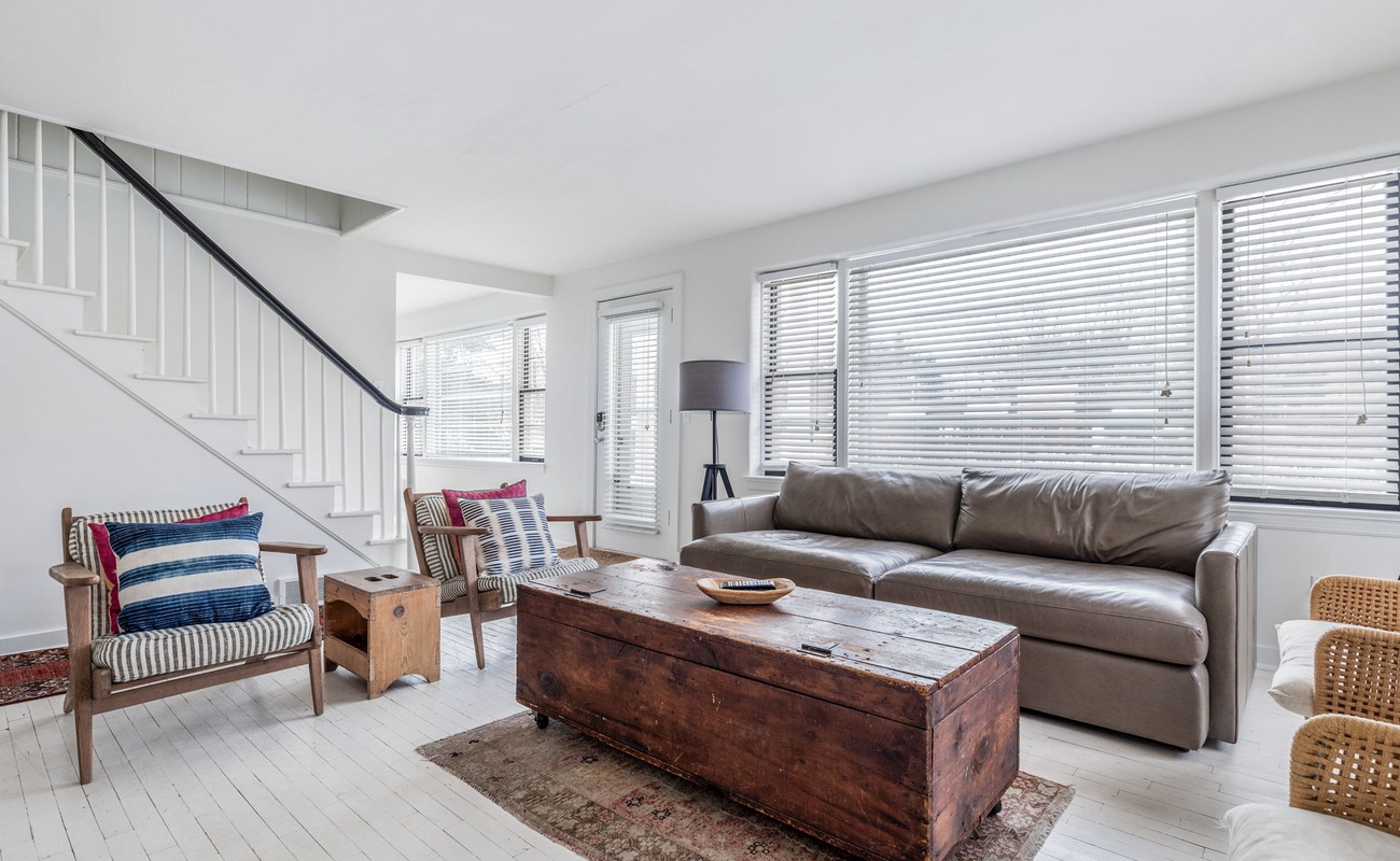 Bold pillows, natural textures, and a coffee table with stories to tell.