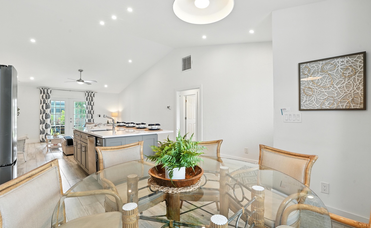 Savor the sunshine and spacious vibes all day long.