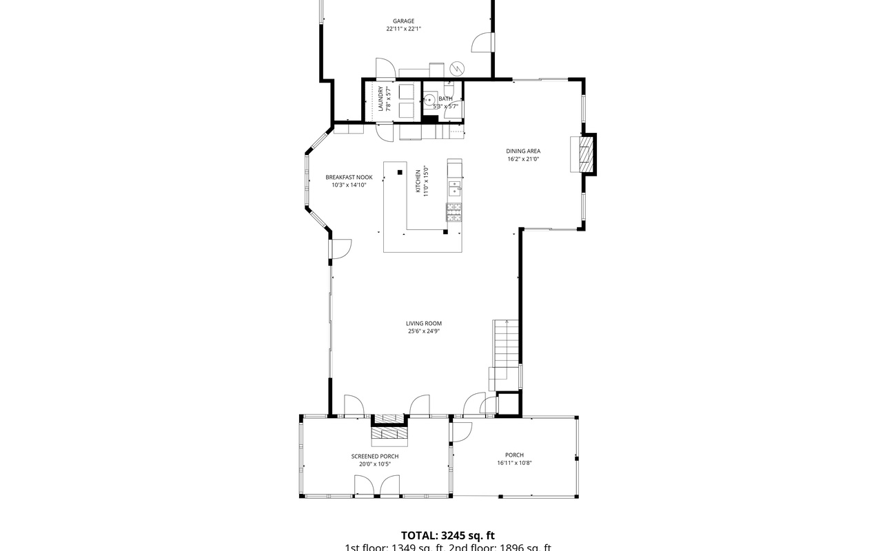 Sanctuary at Beachwalk 1st Floor Layout.