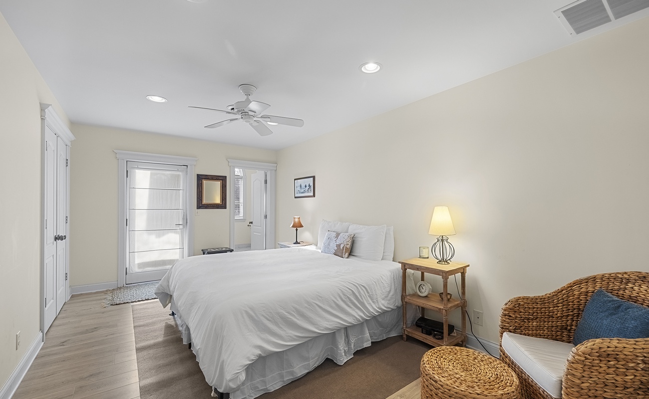 Enjoy uninterrupted rest in quiet, comfortable bedroom 2.