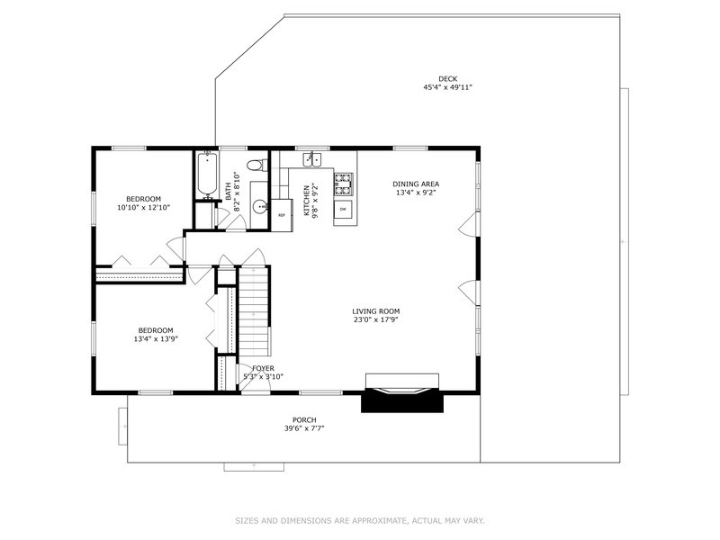 Scout's Haven's main floor layout.