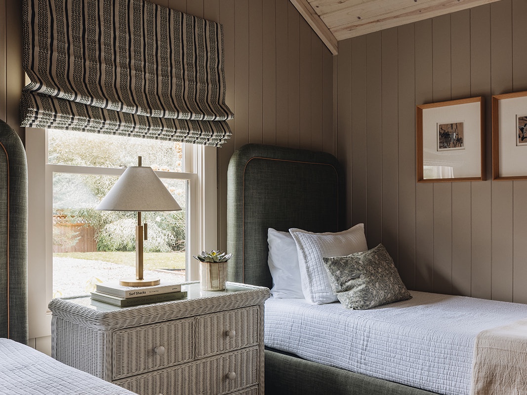 This bedroom's combo platter of comfort and nicely appointed are off the chart.