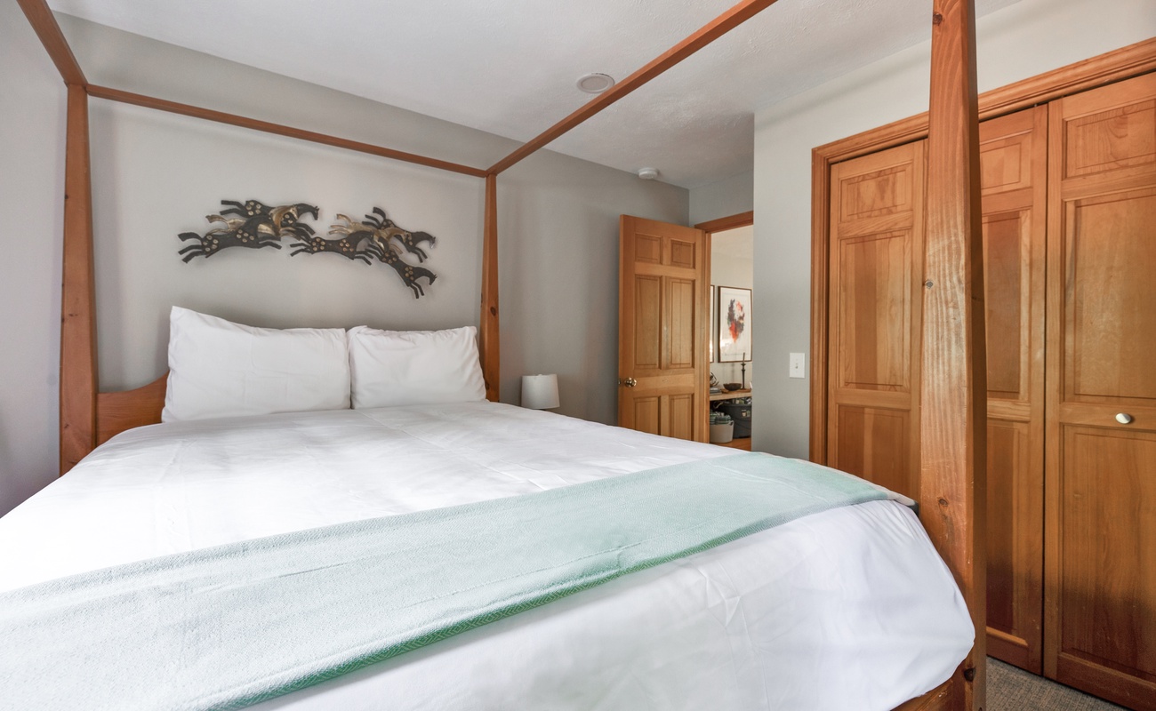 Bedroom 3 is on the main level & has queen-size bed.