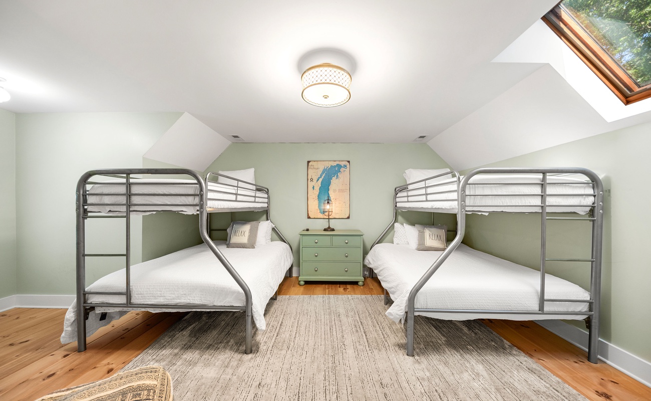 From top bunk to bottom, this room is all about fun.