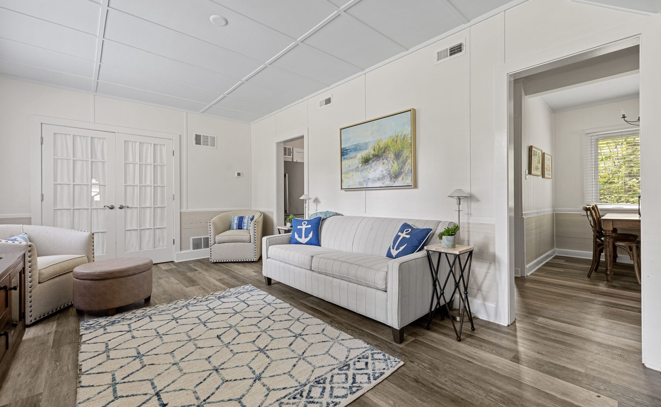 Kick off your shoes, grab a book, and let the living room embrace you.