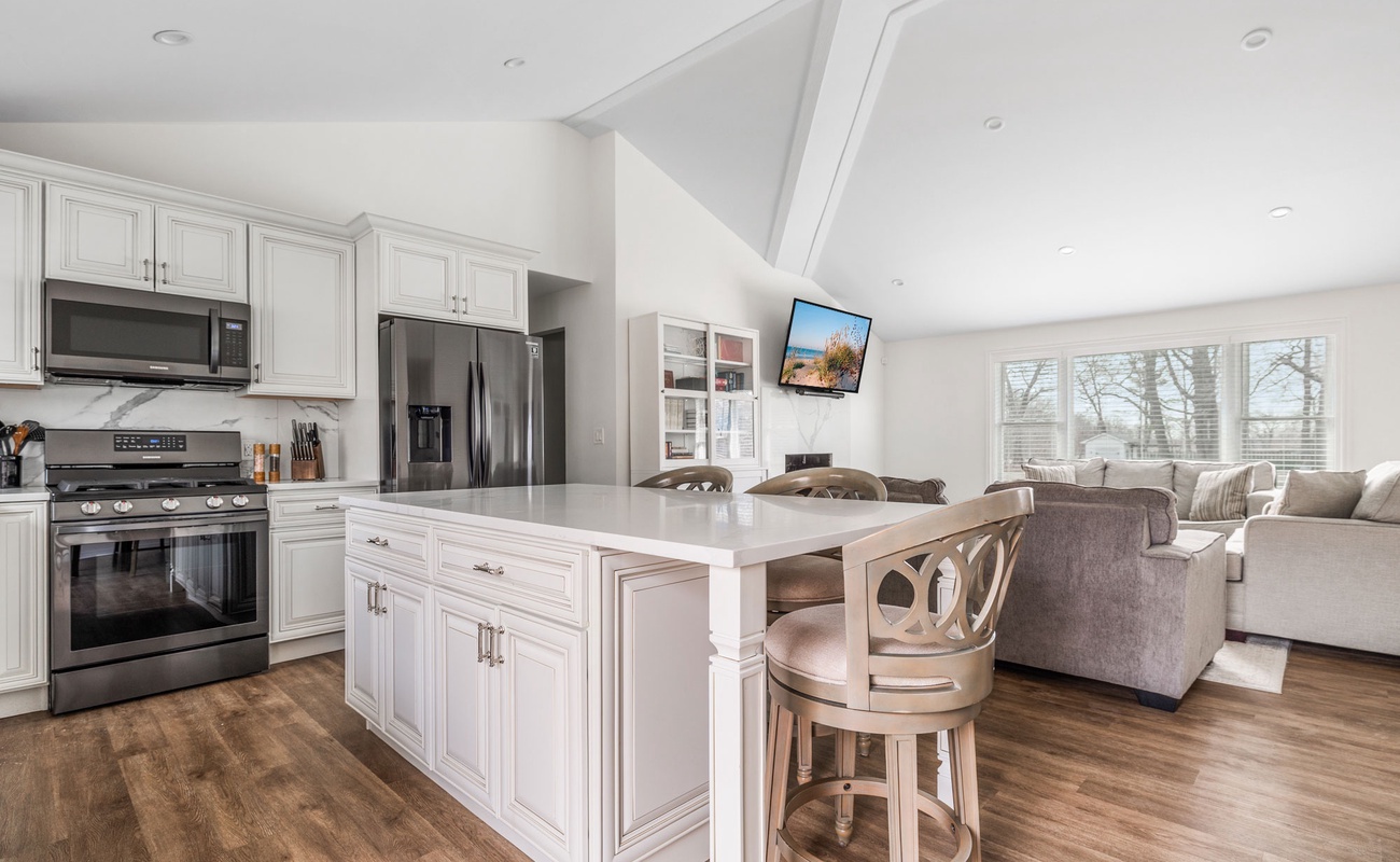 Part kitchen, part lounge, 100% crash zone after taco night.