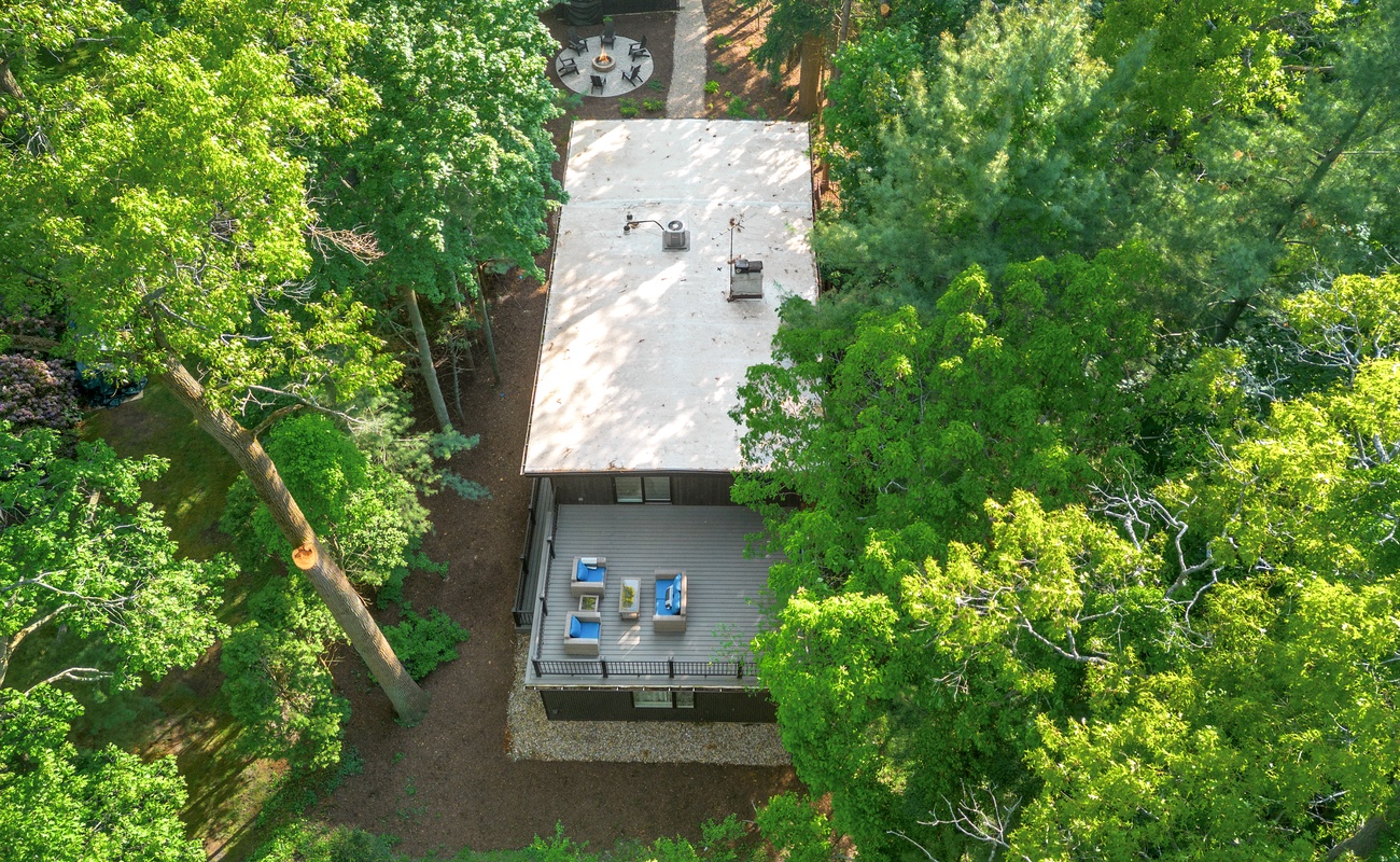 A serene sanctuary nestled in the woods—welcome to Sunset on Pokagon.