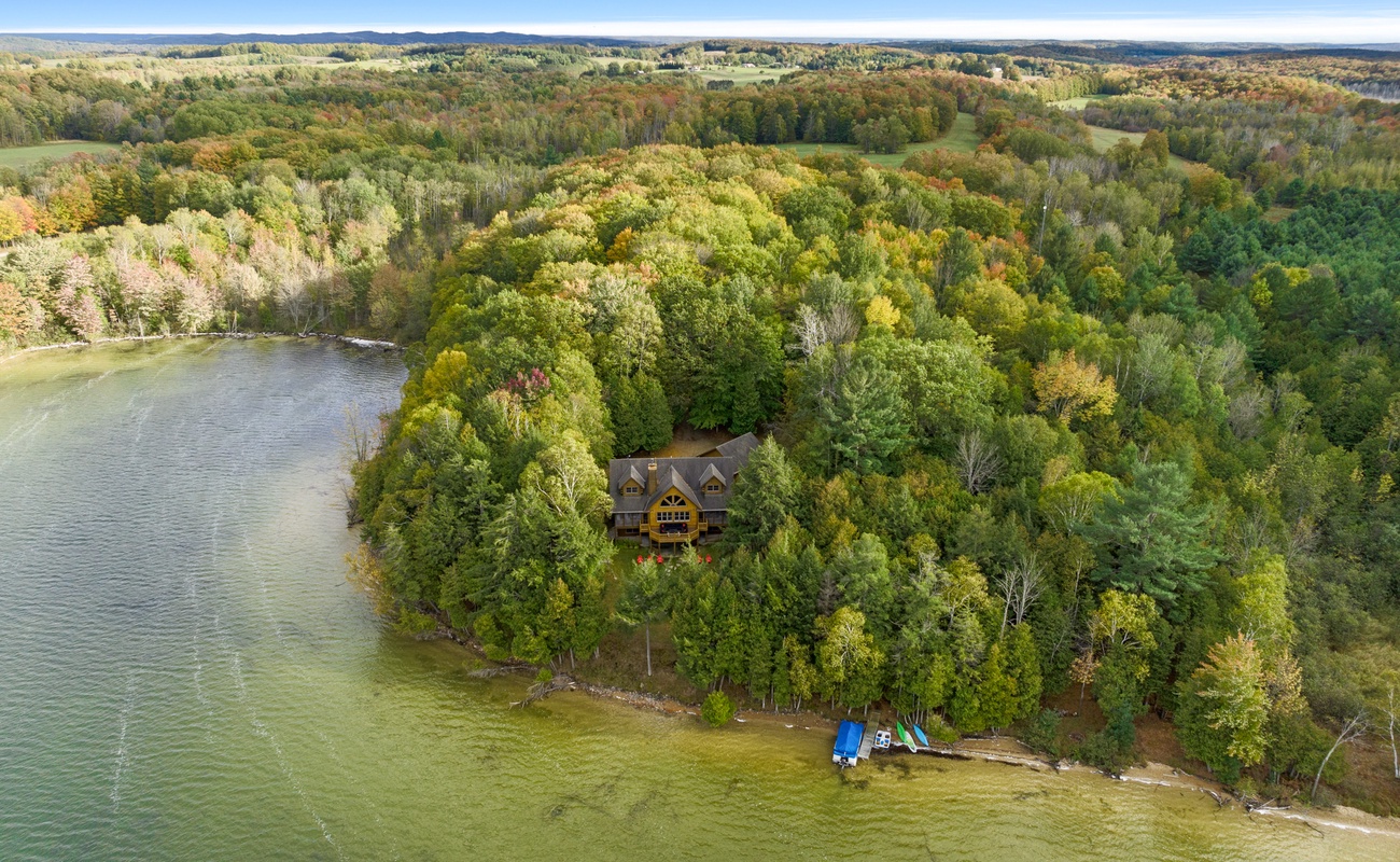 We have hundreds of feet of shoreline on Nowland Lake.