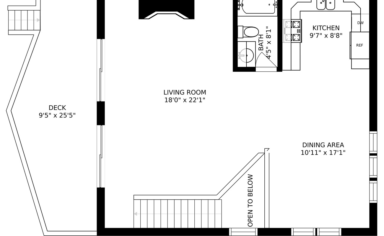 The Coyote's 2nd-Floor layout.