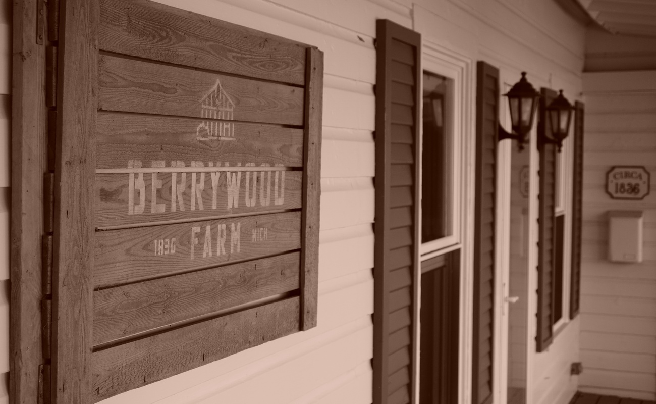 Pause on the porch and enjoy Berrywood Farm’s century-old charm.