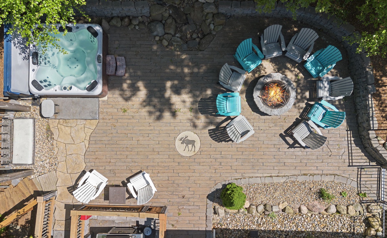 Gathering around the Moose House's firepit is a real treat!