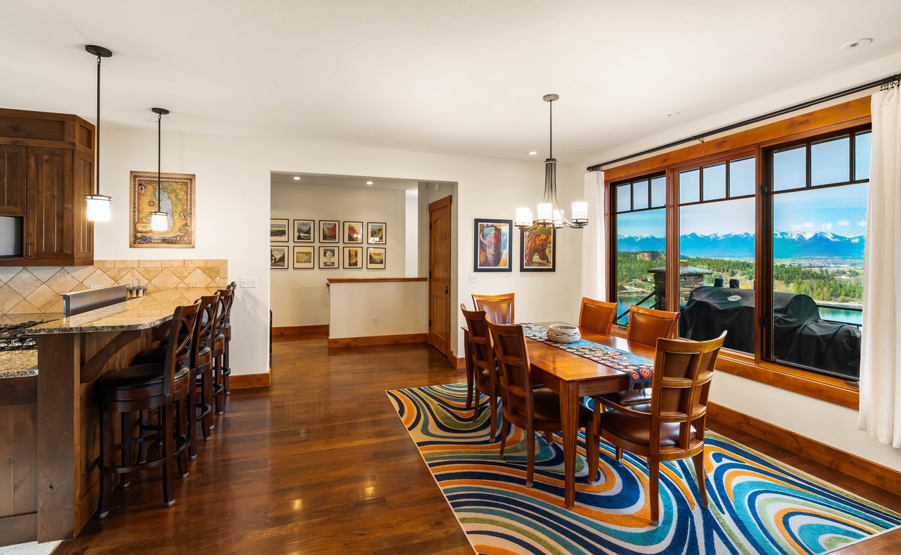 Pull up a chair, pass the potatoes, and don’t forget to marvel at those mountains.