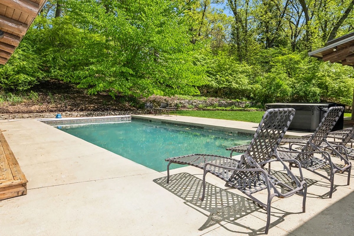 A splash of fun in the middle of the woods.