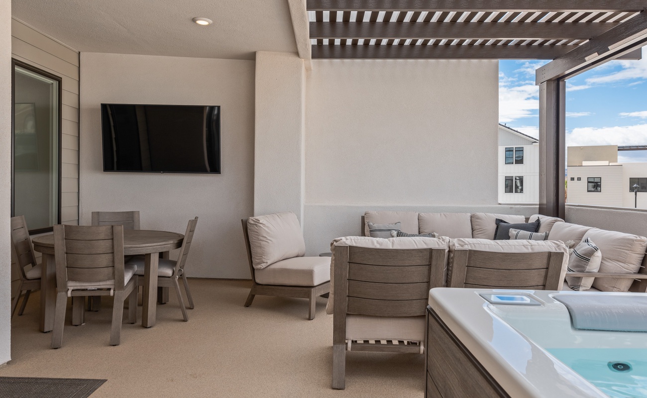 2nd Level Patio with Private Hot Tub