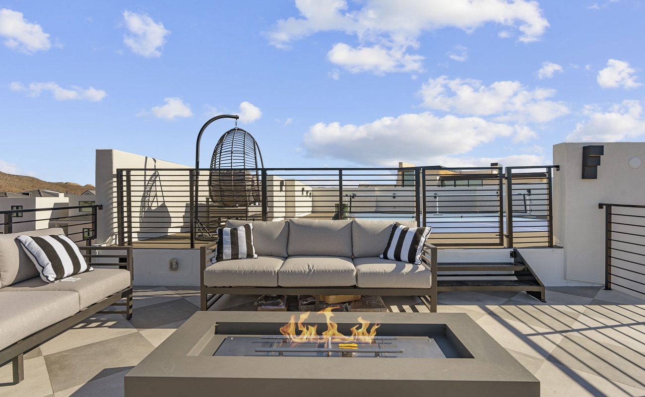 Rooftop Seating + Fire Table