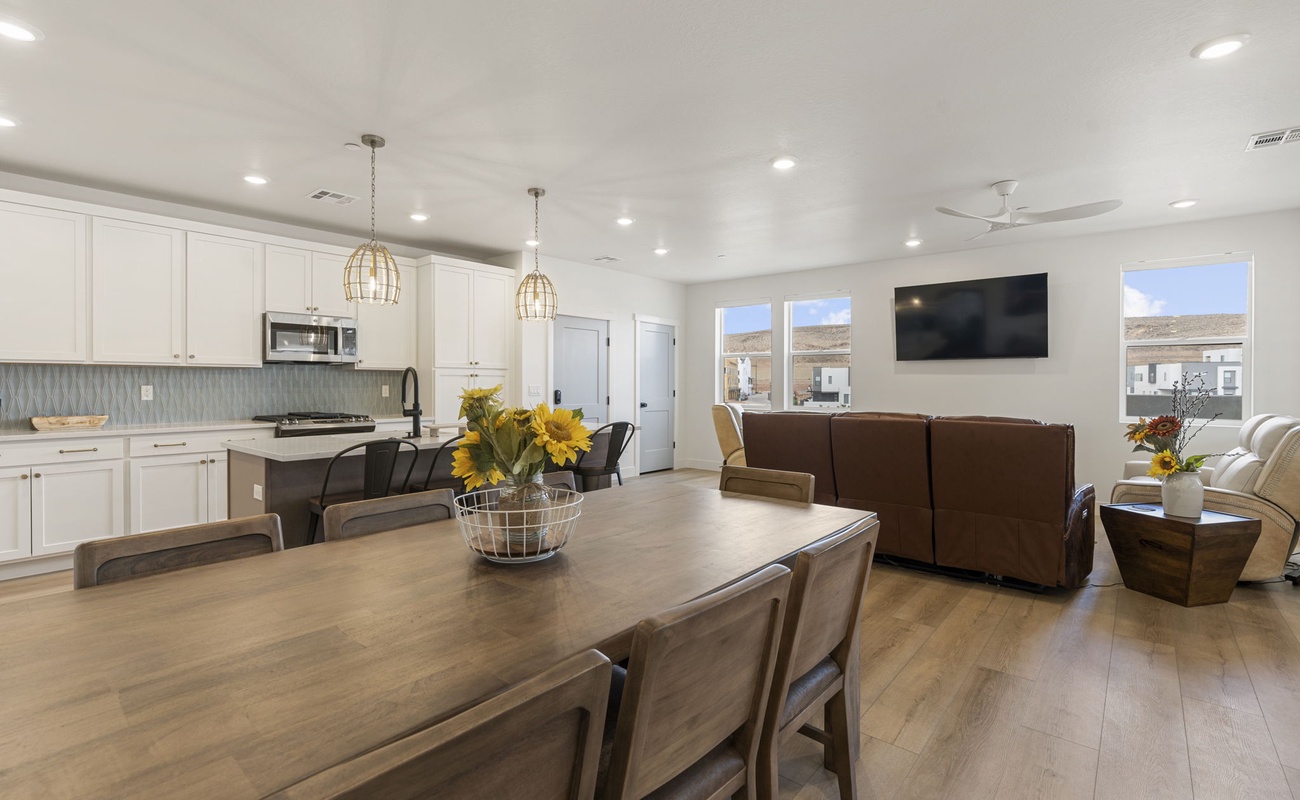 Fully Equipped Kitchen + Dining Table
