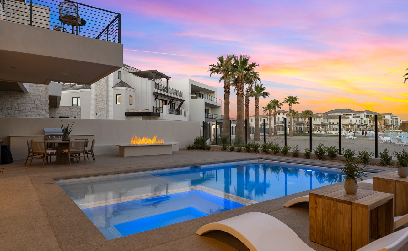 Private Pool at Dusk