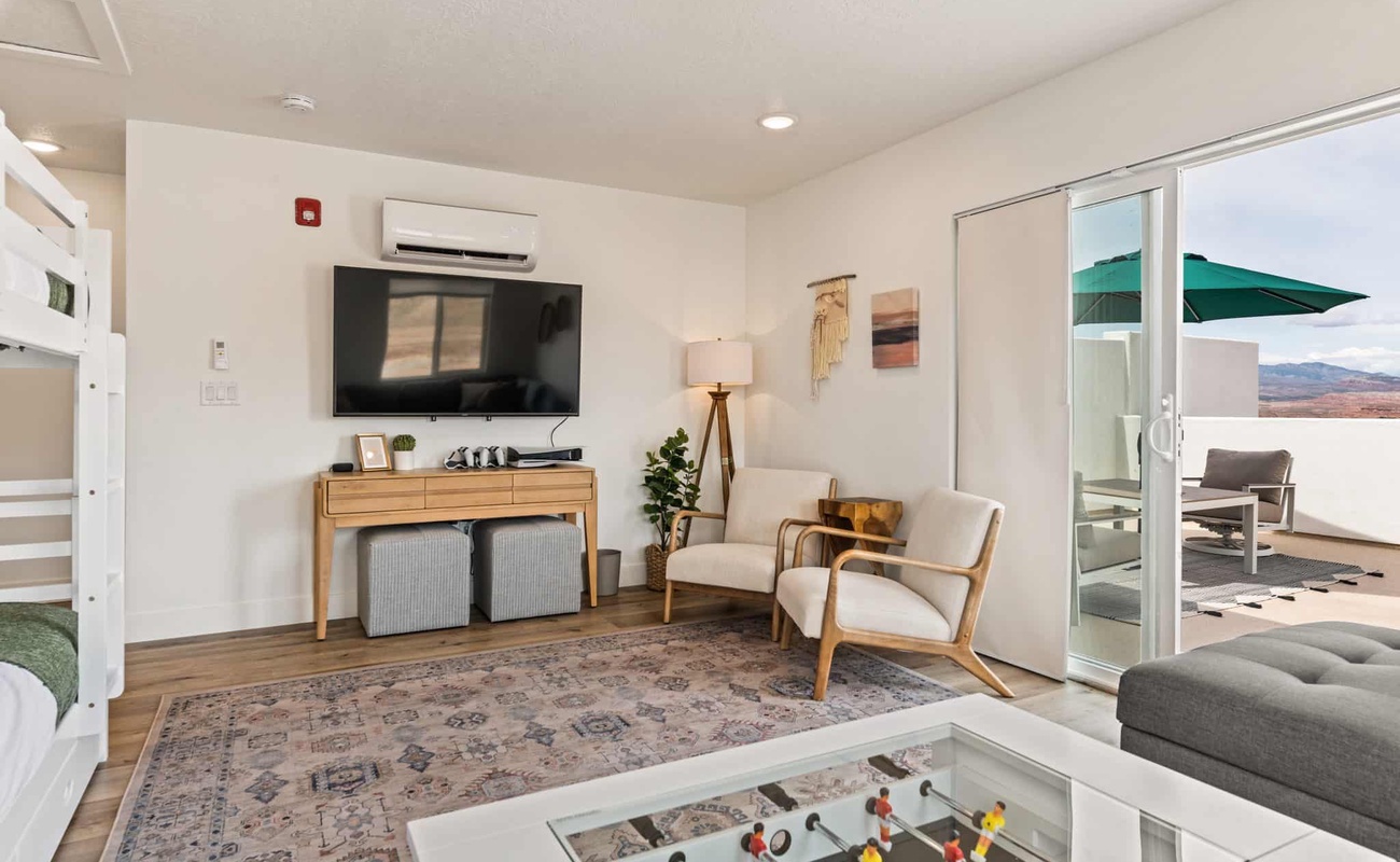 Loft and Mini Foosball Table