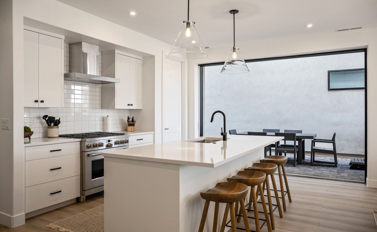 Private Patio and Kitchen