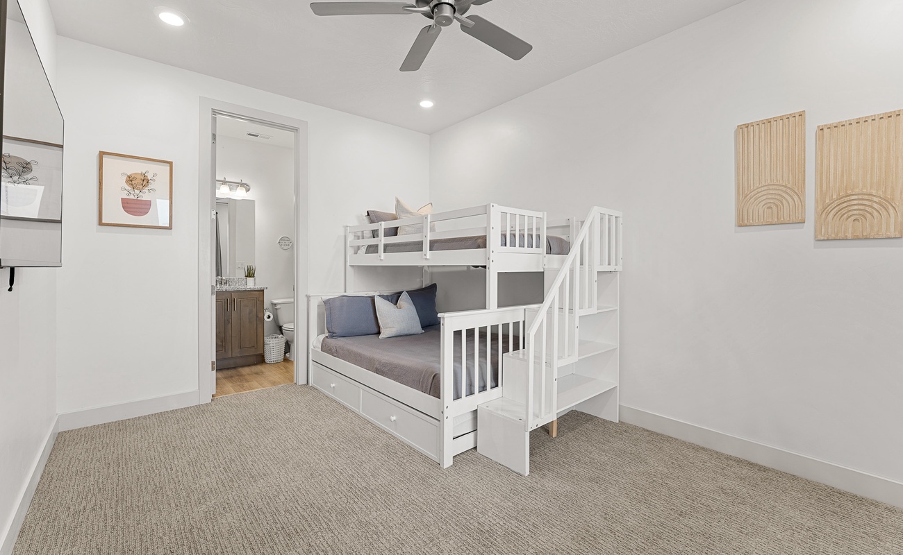 Twin Over Full Bunk With Attached Bathroom