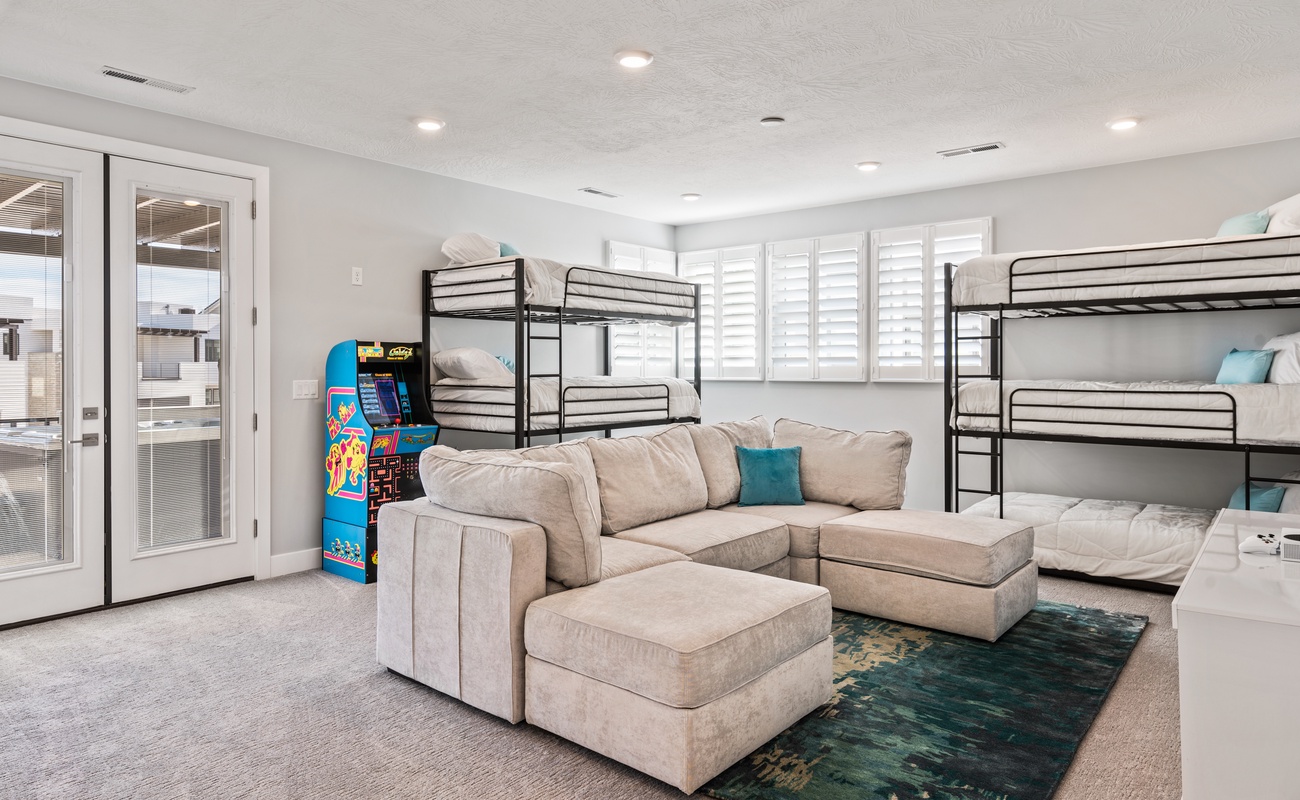 Loft Area with 2 T/T/T Bunks, Full Sofa Sleeper