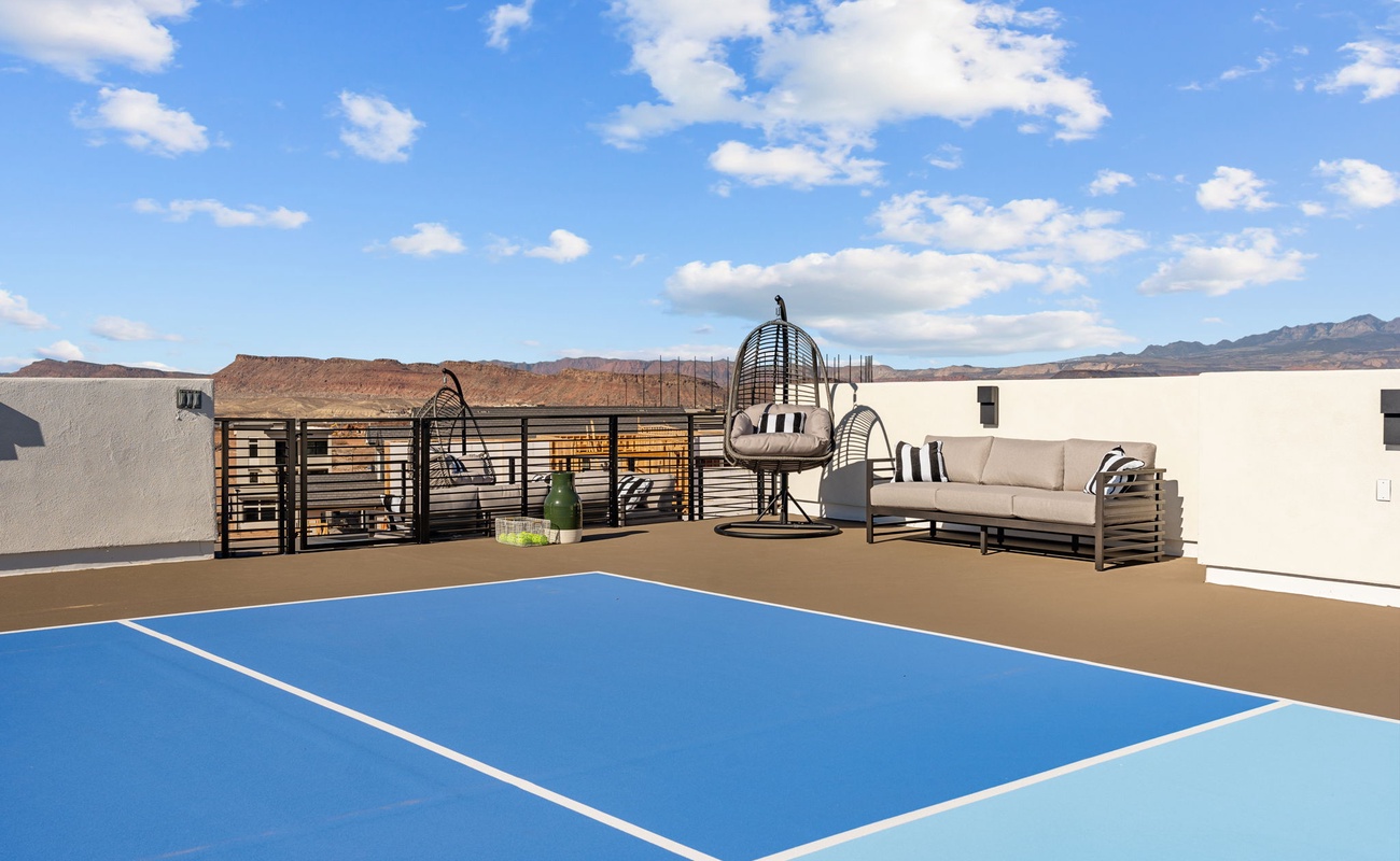 Rooftop Pickleball Court
