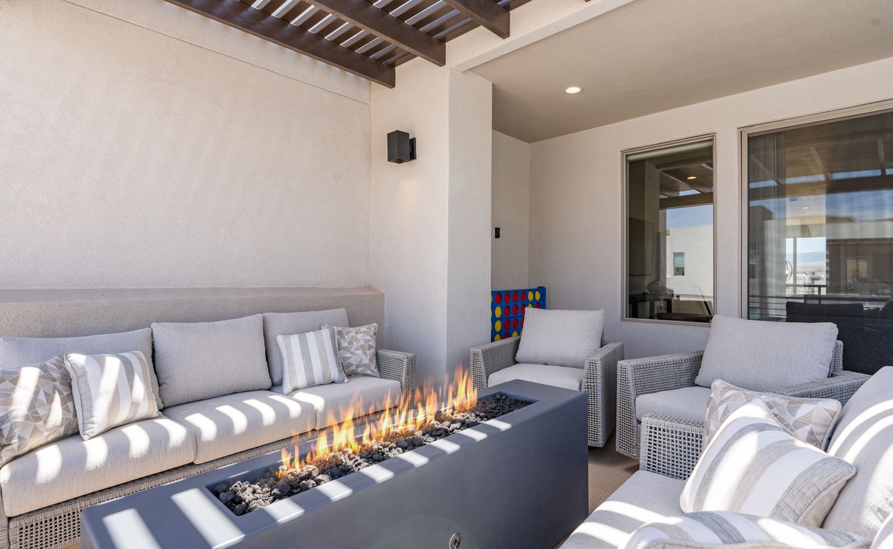 Outdoor Seating + Fire Table