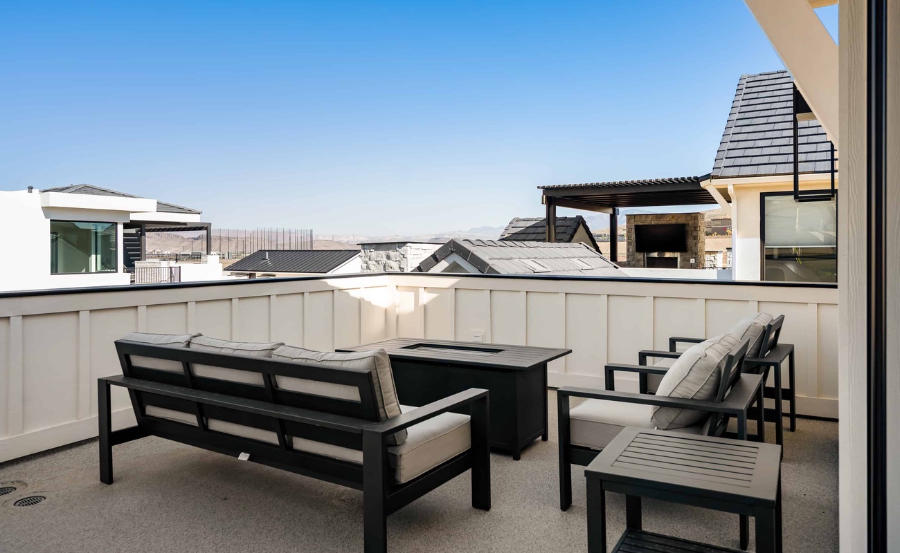 Fire Table and Outdoor Seating