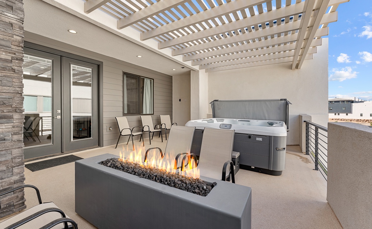 Fire Table, Private Hot Tub
