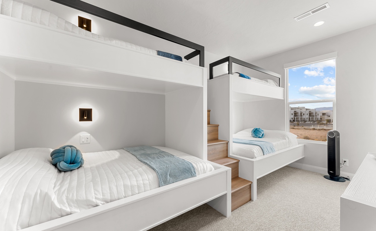 2 Twin/Double Bunk Beds