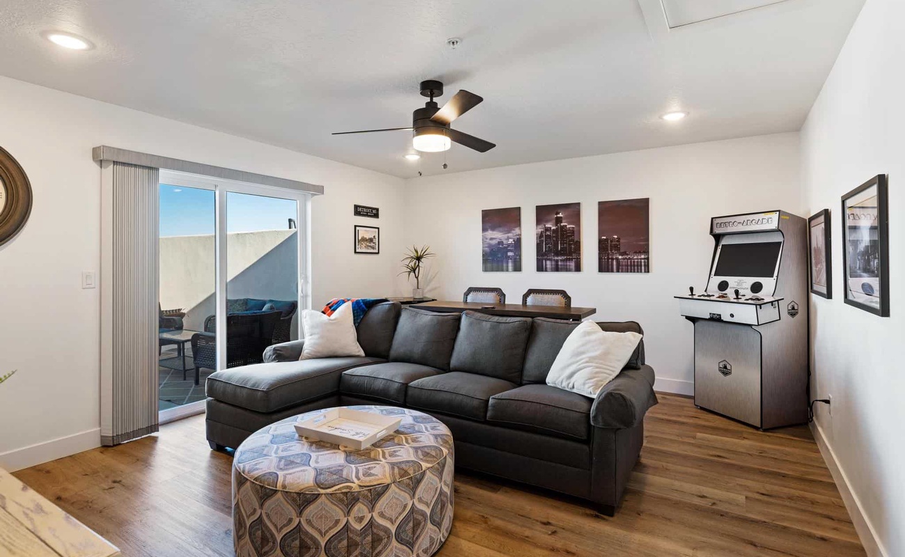 Arcade Game and Couch