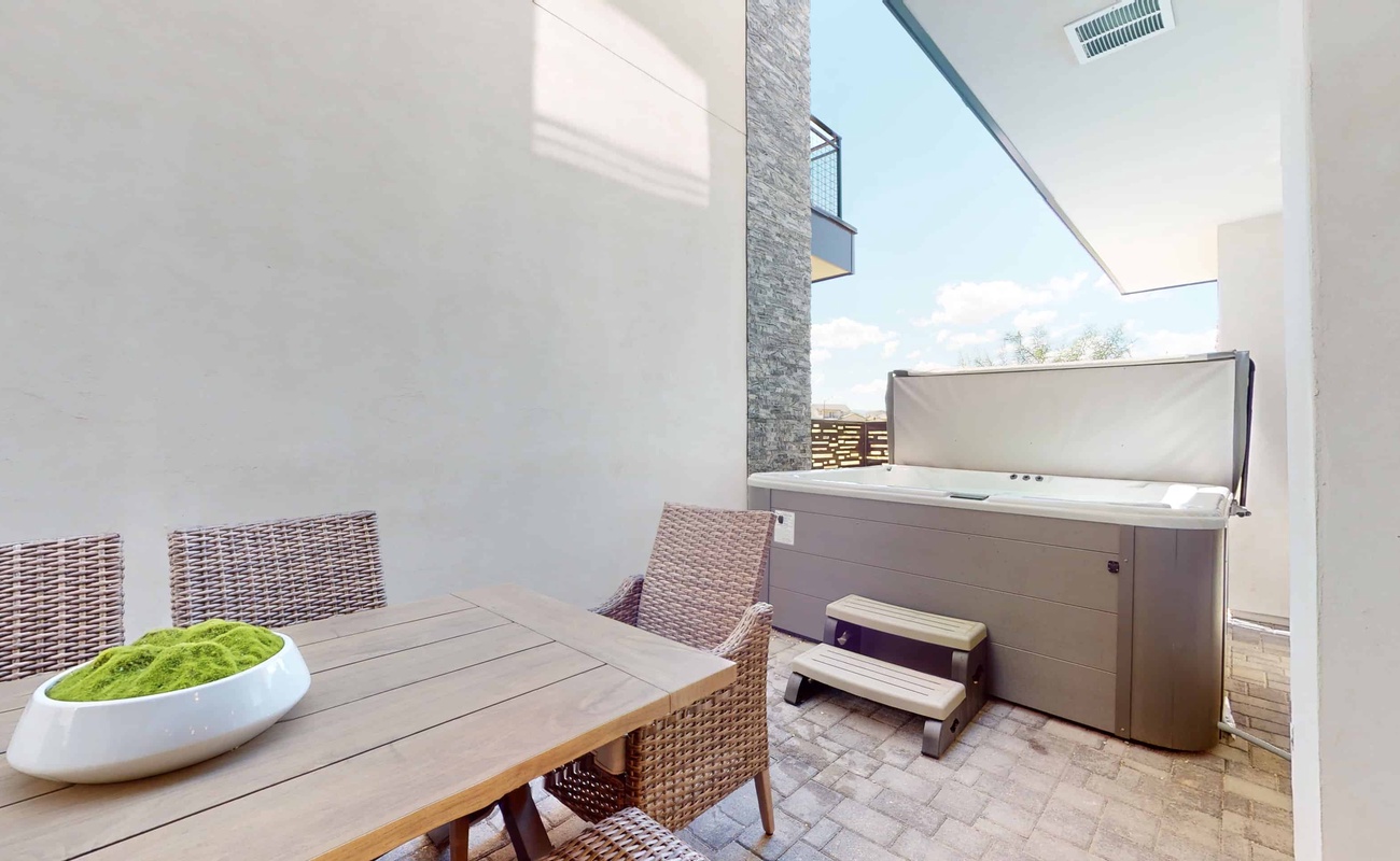 Patio with Private Hot Tub