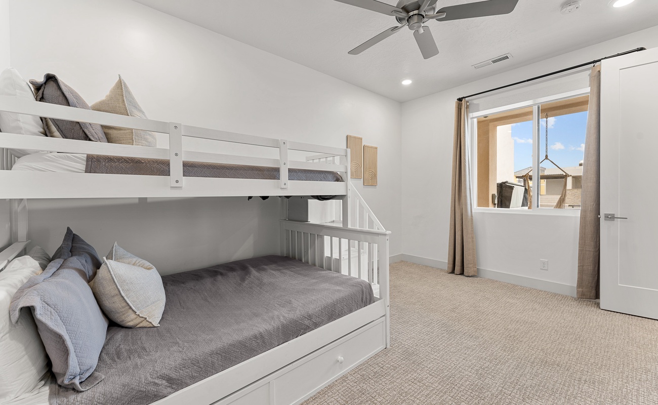 Twin Over Full Bunk With Attached Bathroom