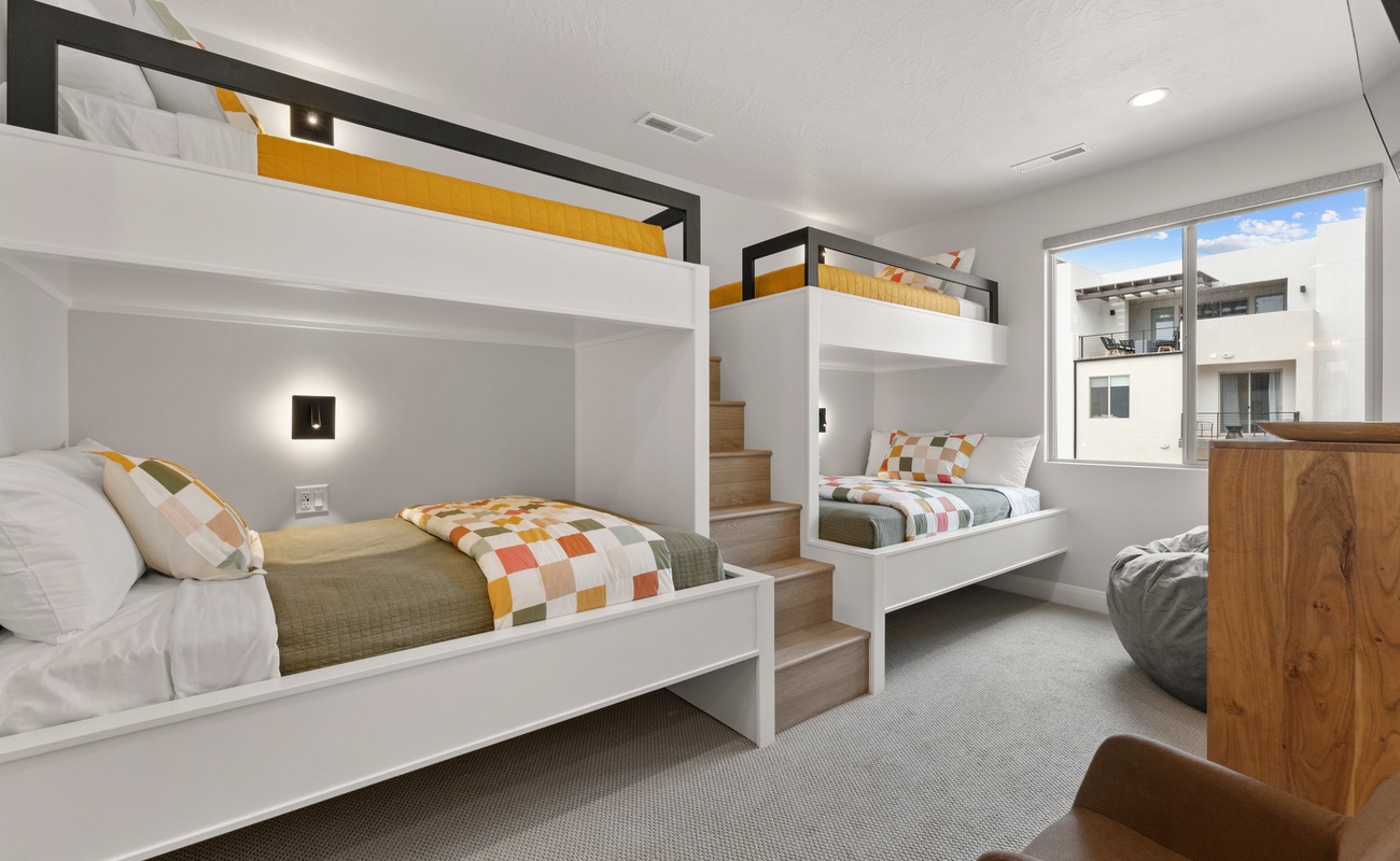 2 Twin/Double Bunk Beds