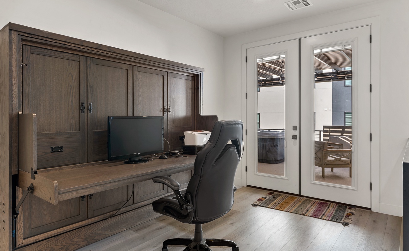 Queen Murphy Bed & Work Station