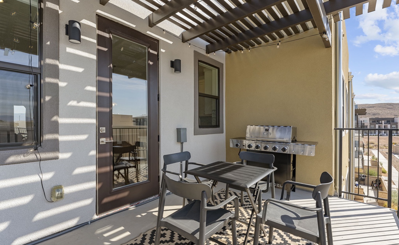 Outdoor Seating + BBQ Grill