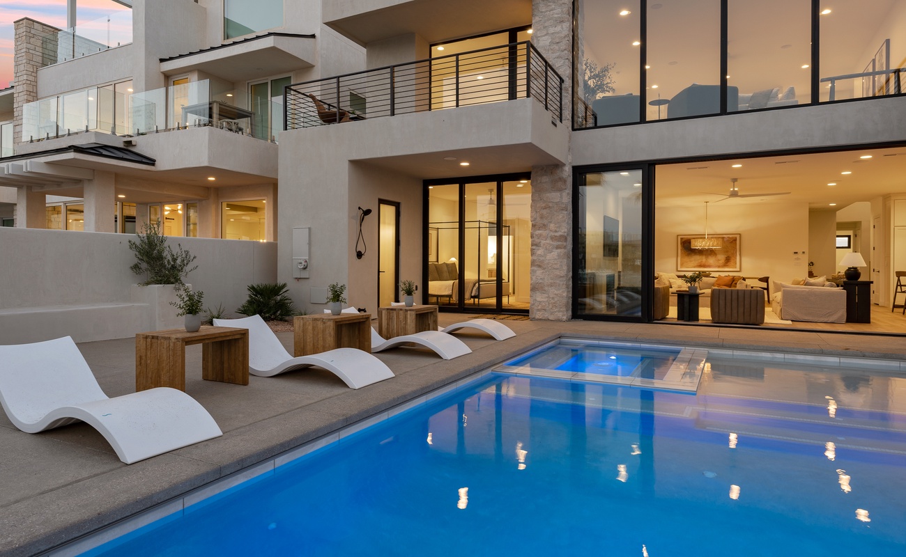 Private Pool at Dusk