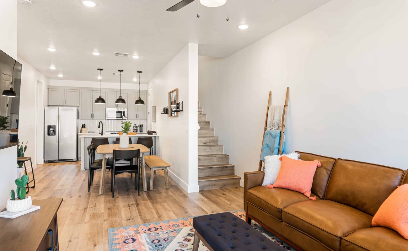 Main Floor Living Area & Kitchen