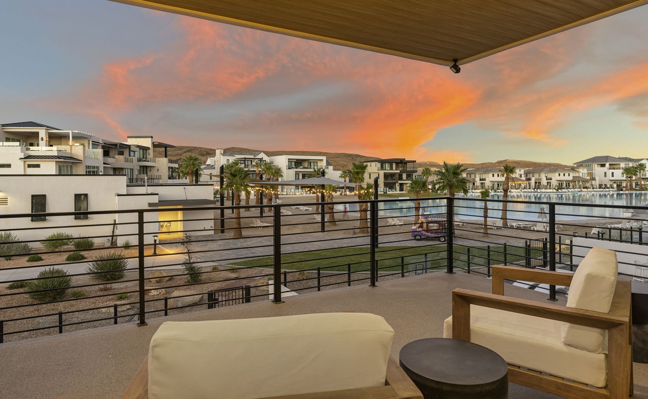 Outdoor Seating with View of the Lagoon