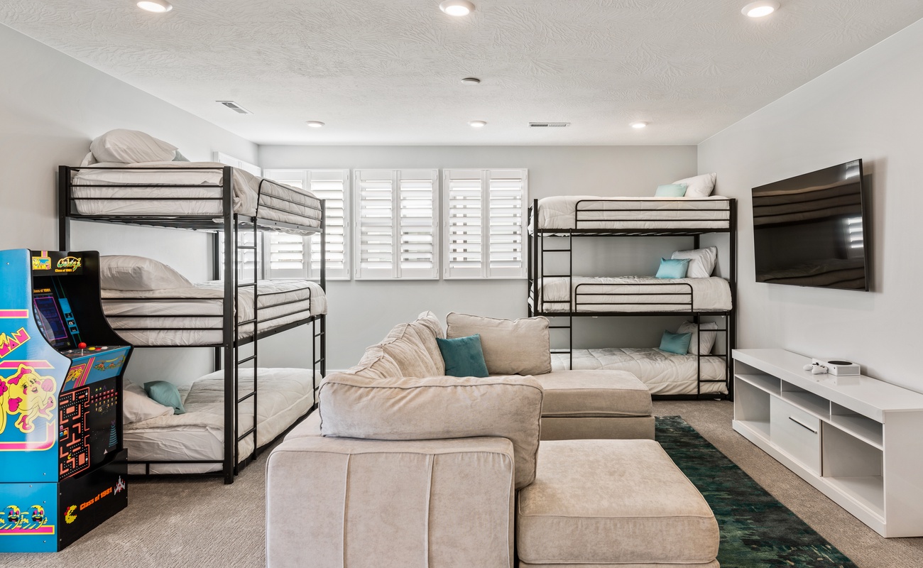 Loft Area with 2 T/T/T Bunks, Full Sofa Sleeper