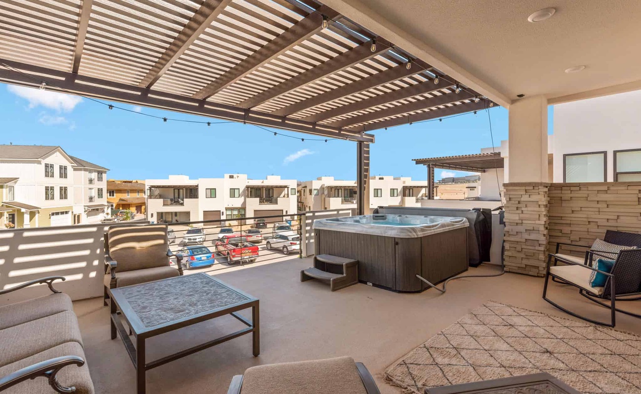 Deck with Private Hot Tub