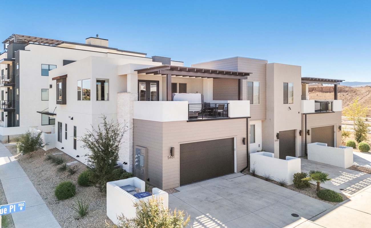 Driveway and 2 Car Garage