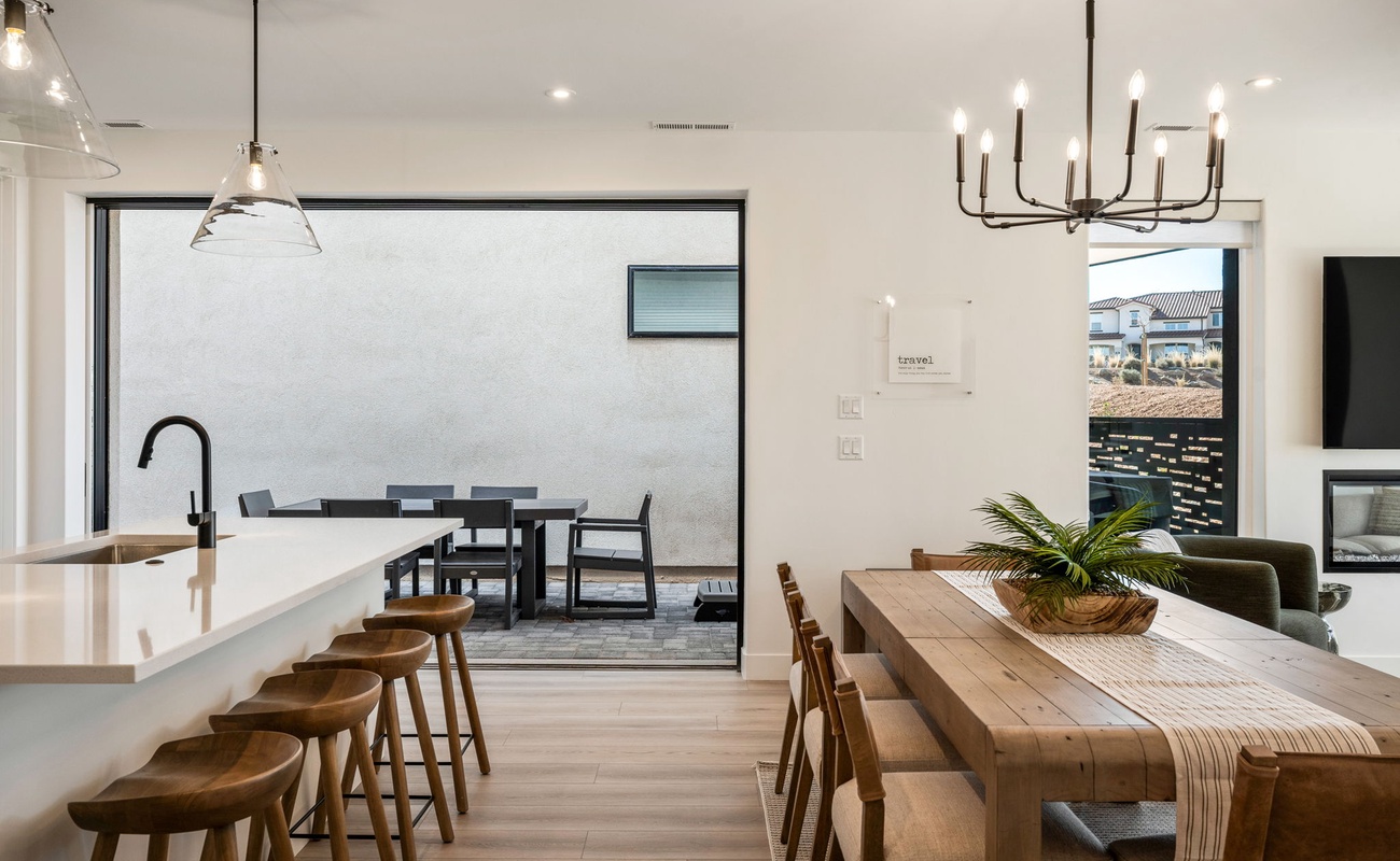 Private Patio from Dining Area