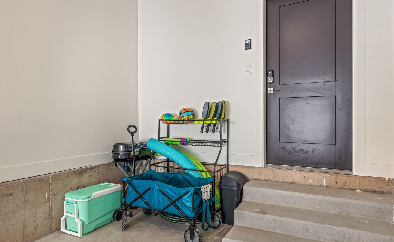 Cooler, Wagon, Pool Toys, Pickleball Paddles