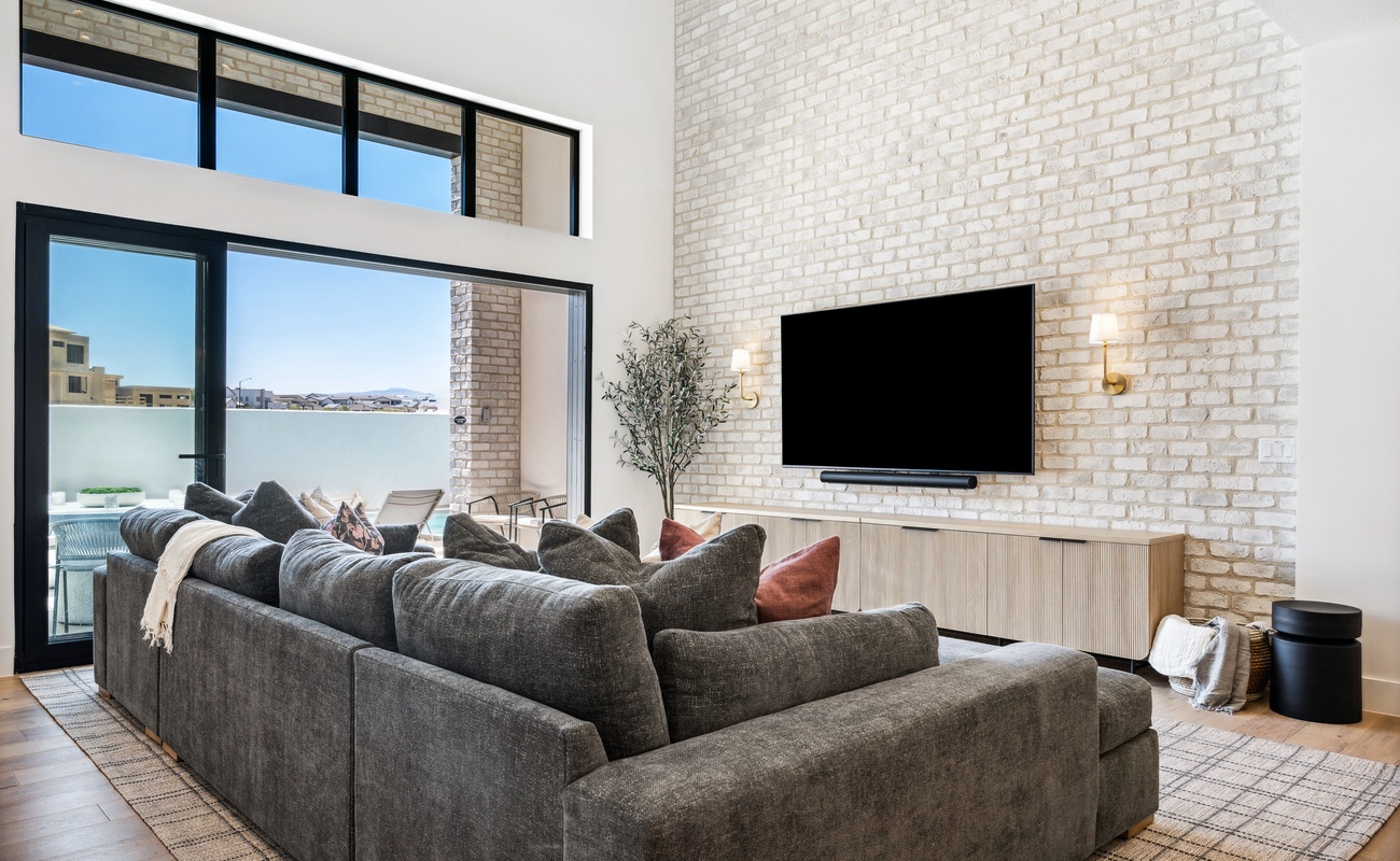 Living Room with Lagoon Views