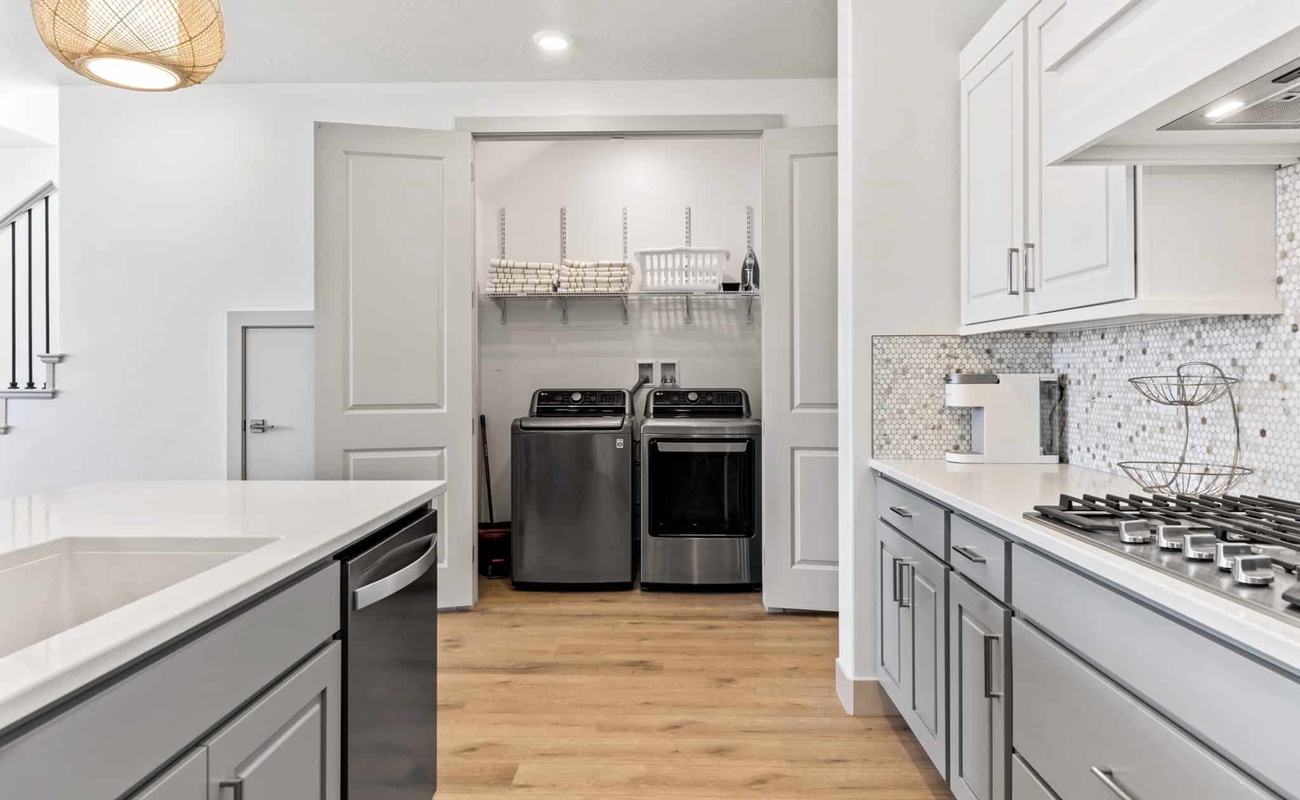 Laundry Room and Kitchen