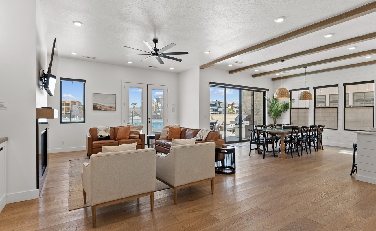 Living Room with Lagoon Views