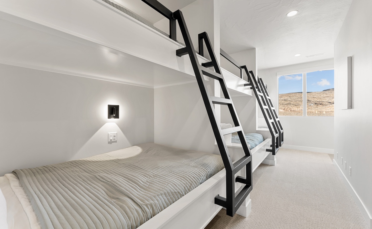 3 Sets of Twins over Double Bunk Beds