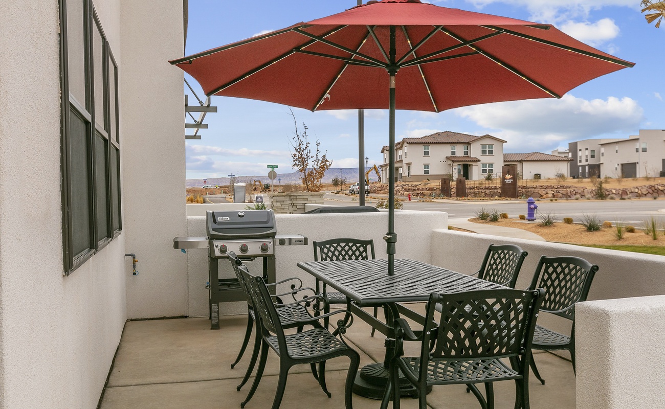 Private Patio and BBQ Grill
